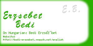 erzsebet bedi business card